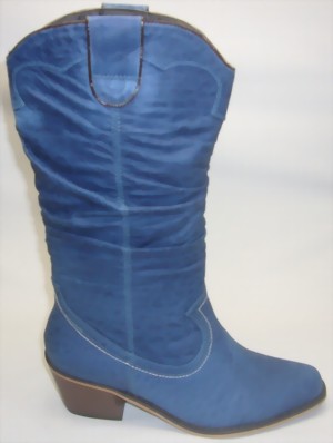 Ladies western boots blue