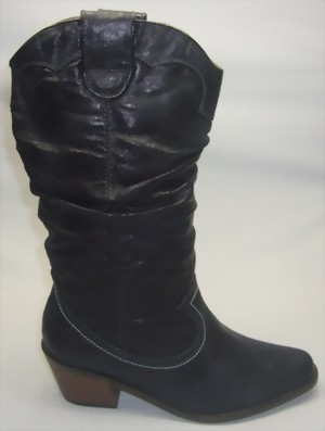 western boots for ladies, black