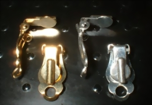 Earring Adapters, gold & silver