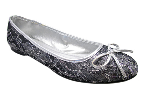 Ballerina with lace silver