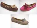 Ballerinas with silk traversed lace