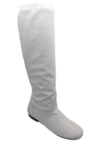 Overknee boots matt white