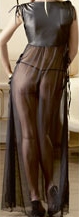 Transparent dress black