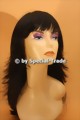 Wig, long hair, black naturally looking colour