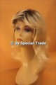 Wig, blond with dark roots