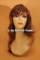 Wig, long hair, chestnut-brown