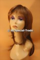 Wig, maroon and light brown