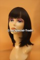 Wig dark brown shoulder length