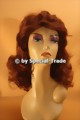 Wig, flame red curles
