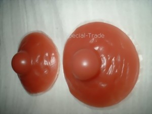 silicone nipples, self adhesive