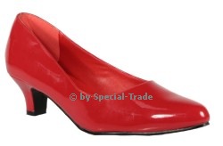 Closed Pumps Oversize Red