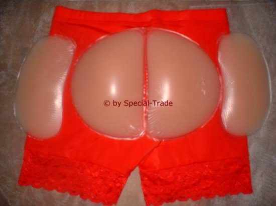padded panty red with 4 silicone inserts
